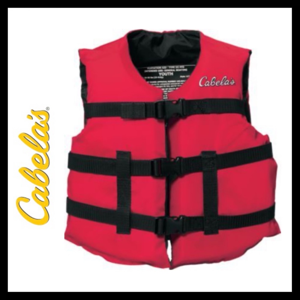 🎈SALE🎈NWOT Cabela’s Deluxe Youth Boating Vest